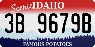 ID license plate 3B9679B