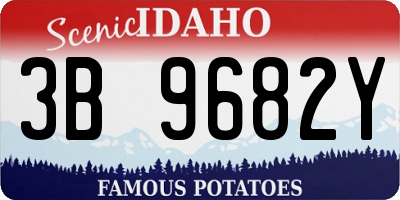 ID license plate 3B9682Y