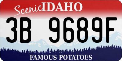 ID license plate 3B9689F