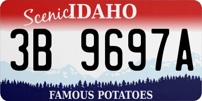 ID license plate 3B9697A