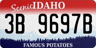 ID license plate 3B9697B
