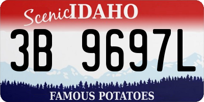 ID license plate 3B9697L