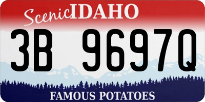 ID license plate 3B9697Q