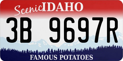 ID license plate 3B9697R