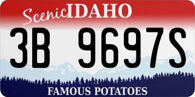 ID license plate 3B9697S