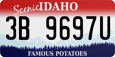 ID license plate 3B9697U