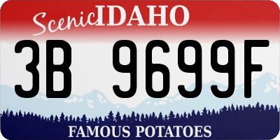 ID license plate 3B9699F