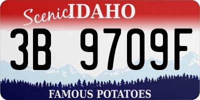 ID license plate 3B9709F