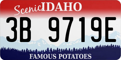 ID license plate 3B9719E