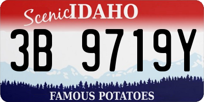 ID license plate 3B9719Y
