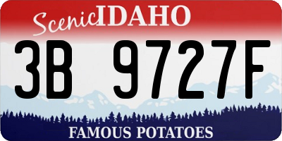 ID license plate 3B9727F
