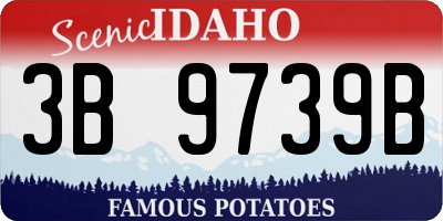 ID license plate 3B9739B