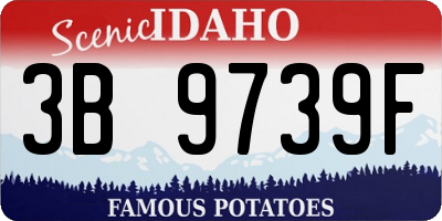 ID license plate 3B9739F