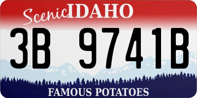 ID license plate 3B9741B