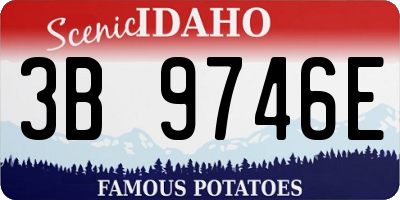 ID license plate 3B9746E