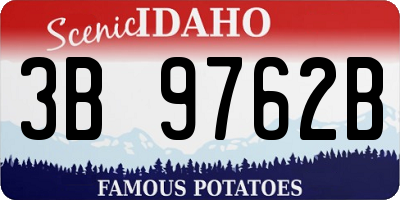 ID license plate 3B9762B