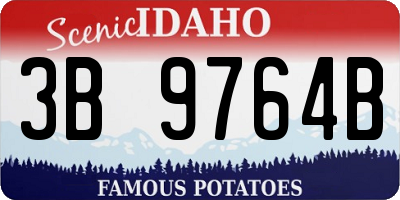 ID license plate 3B9764B