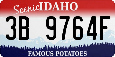 ID license plate 3B9764F