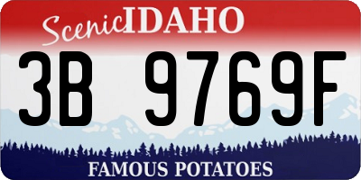 ID license plate 3B9769F