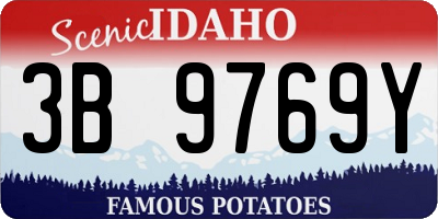 ID license plate 3B9769Y