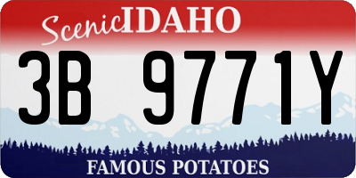 ID license plate 3B9771Y