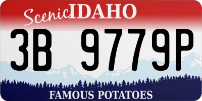 ID license plate 3B9779P