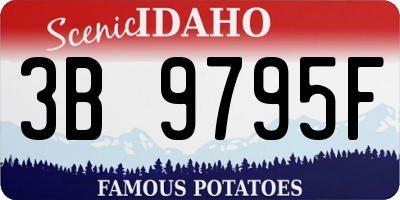 ID license plate 3B9795F