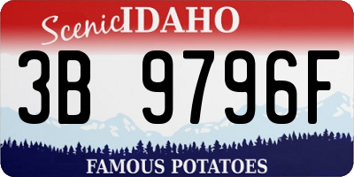 ID license plate 3B9796F