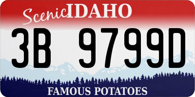 ID license plate 3B9799D