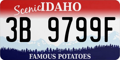 ID license plate 3B9799F