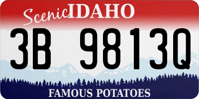 ID license plate 3B9813Q