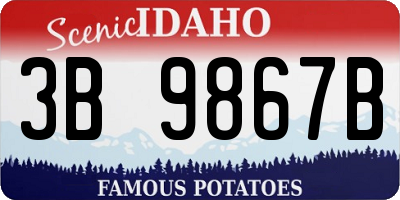 ID license plate 3B9867B