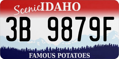 ID license plate 3B9879F