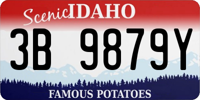 ID license plate 3B9879Y