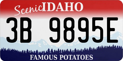 ID license plate 3B9895E