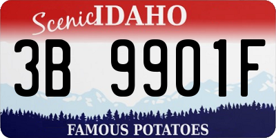 ID license plate 3B9901F