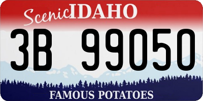 ID license plate 3B9905O
