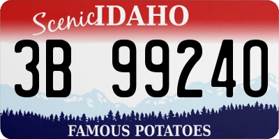 ID license plate 3B9924O