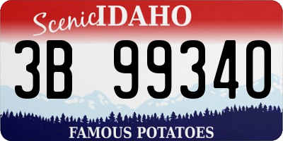 ID license plate 3B9934O
