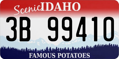 ID license plate 3B9941O