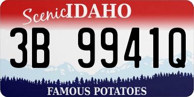 ID license plate 3B9941Q