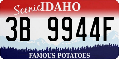 ID license plate 3B9944F