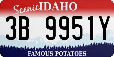 ID license plate 3B9951Y
