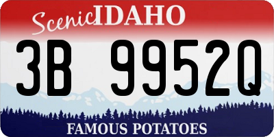 ID license plate 3B9952Q