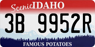 ID license plate 3B9952R