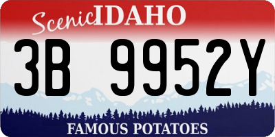 ID license plate 3B9952Y