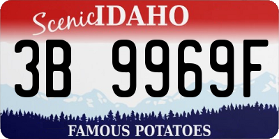 ID license plate 3B9969F