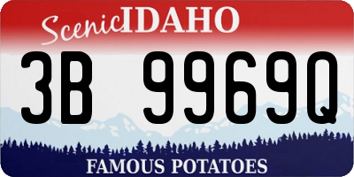 ID license plate 3B9969Q