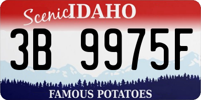 ID license plate 3B9975F