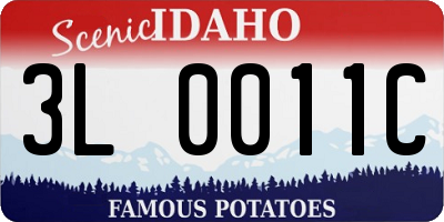 ID license plate 3L0011C